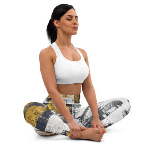 a woman sitting in yoga pose wearing Workout Leggings