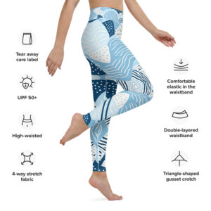 Aqua Dreams - Athletic Yoga Leggings