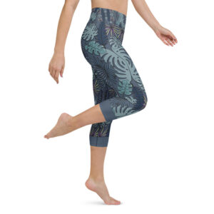 Blue Sapphire - Yoga Capri Leggings