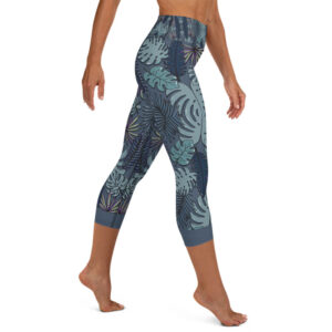 Blue Sapphire - Yoga Capri Leggings