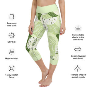 Tea Tides - Yoga Capri Leggings