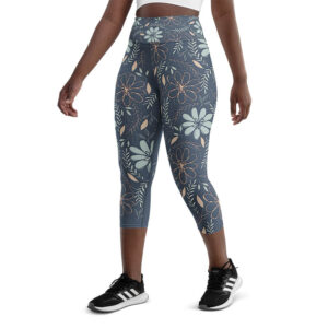 Pencil Petals - Yoga Capri Leggings